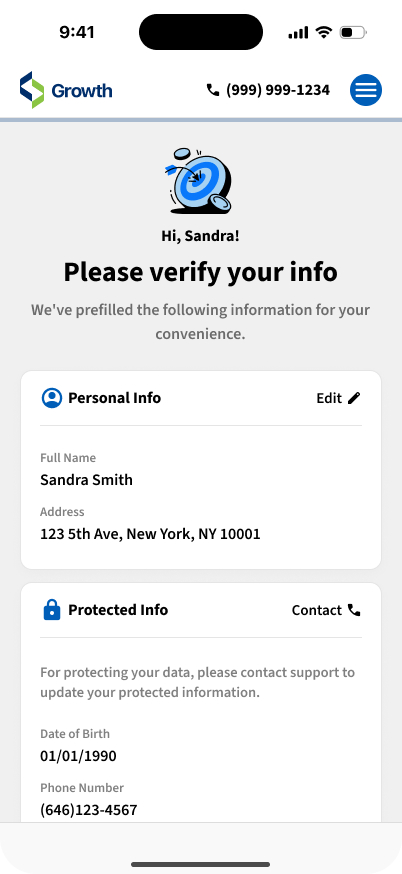Digital lending platform, screen 5