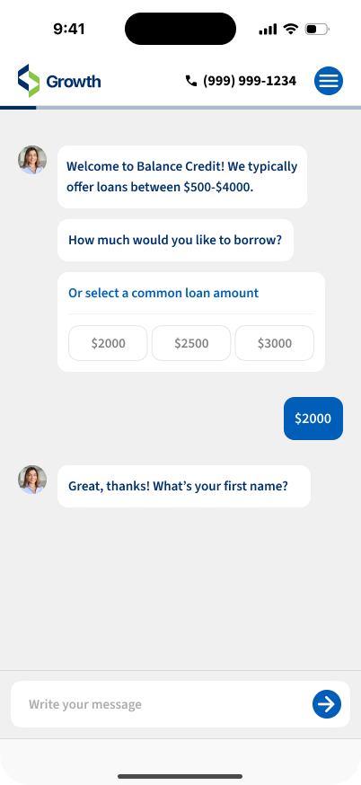 Digital lending platform, screen 8