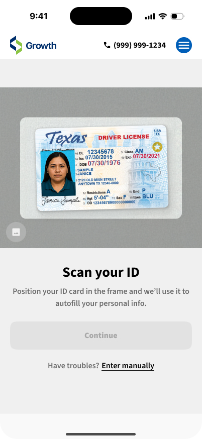 Digital lending platform, screen 10