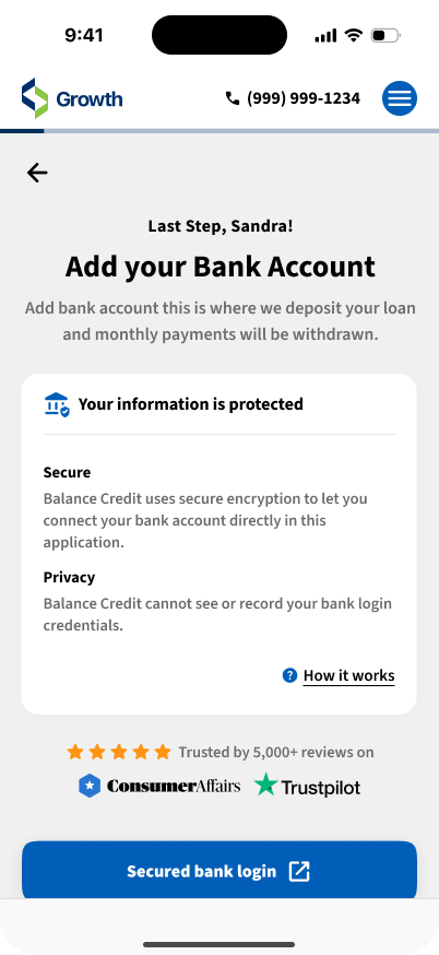 Digital lending platform, screen 19